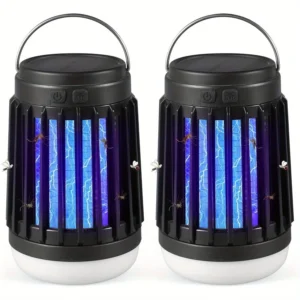 2-Piece 3 in 1 Portable Cordless Solar Mosquito Light Killer