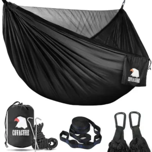 Lightweight Double Camping Parachute Hammock with Tree Straps