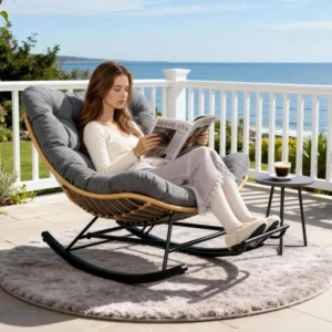 Oversized Outdoor Wicker Egg Chair